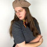 TANDEM crosshatched wool beret