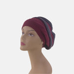 Wine/Gray Celine Robert PIZEL Merino Wool Two Tone Beret - Big Bag NY