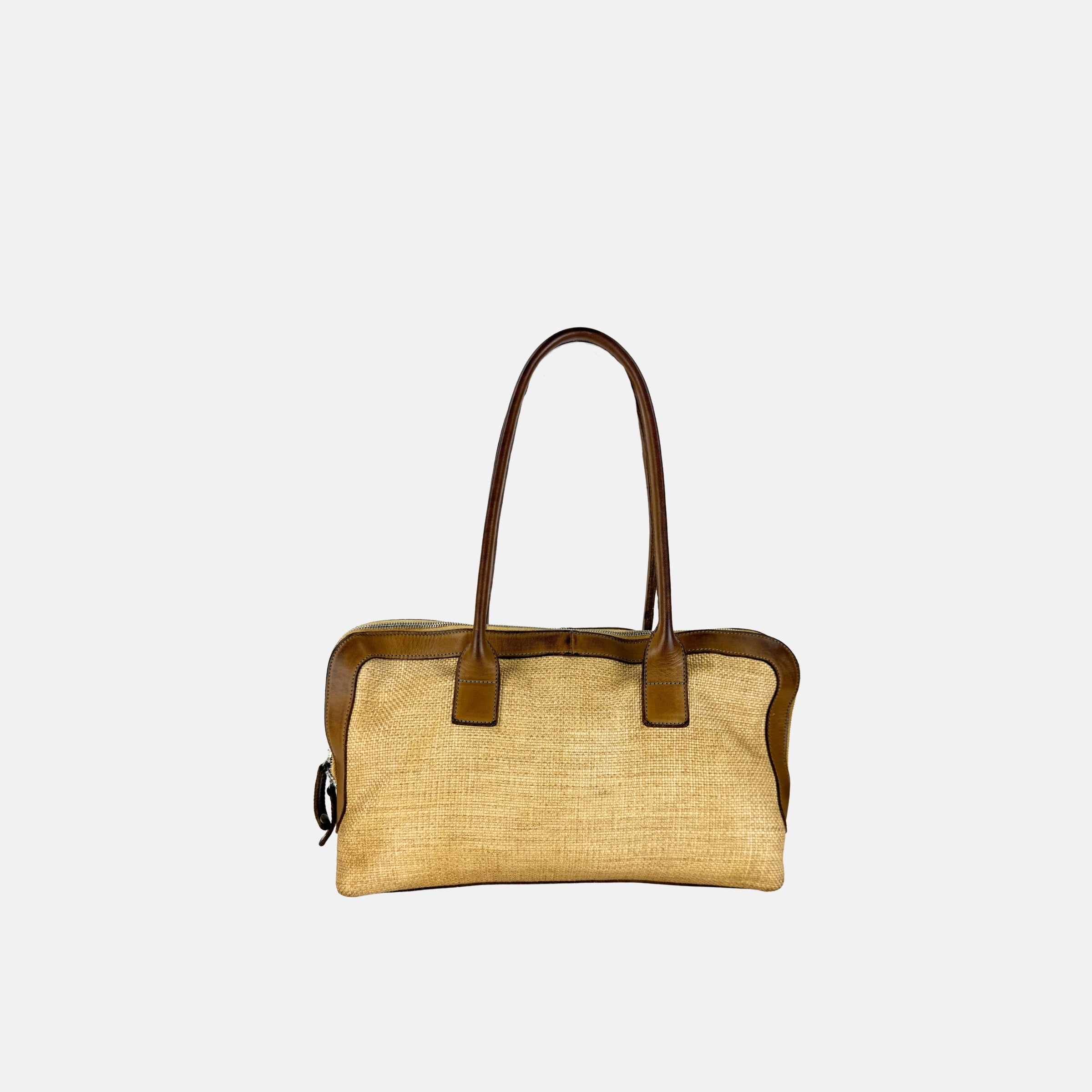 VLD SILHOUETTE Baguette style Raffia Tote - Big Bag NY