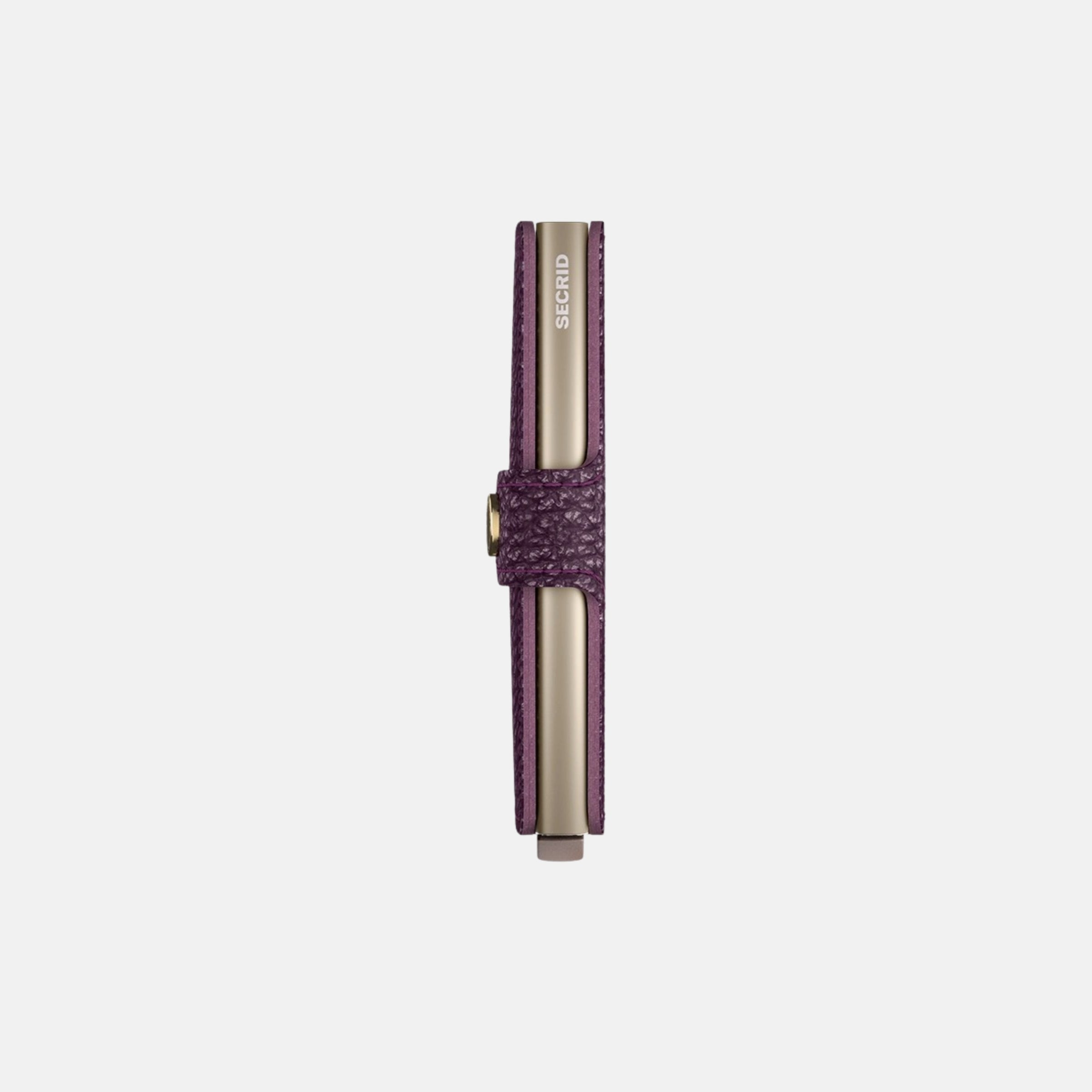 Secrid Miniwallet in Pebble Leather in Grape - Big Bag NY