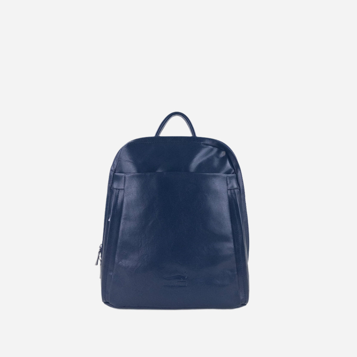 Fringed Faux Leather Backpack Handbag - Navy Blue - NWT Pocket Leather Backpack – Big Bag main image 3
