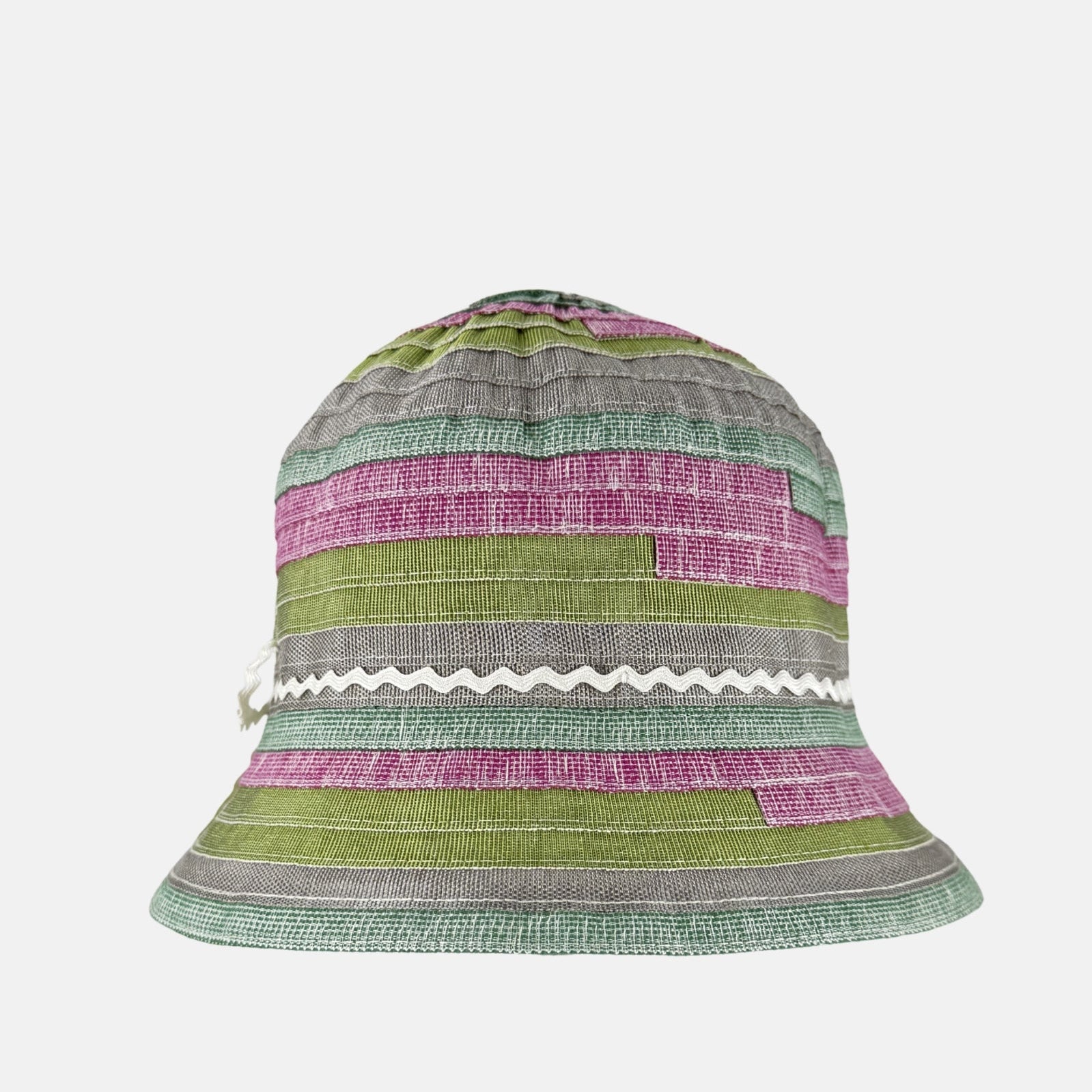 Ferruccio Vecchi Carmen Cotton Bucket Hat in Green - Big Bag NY