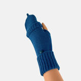 Cashmere and Wool Fingerless Glove with Hood