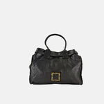 Campomaggi ROSSELLA Studded Top Handle Tote in Black - Big Bag NY