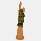 Butapana Short Fingerless Wool Glove in Green - Big Bag NY