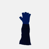 Wool Two Tone Fingerless Gloves