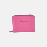 Visona Square Zip Around Wallet in Magenta - Big Bag NY