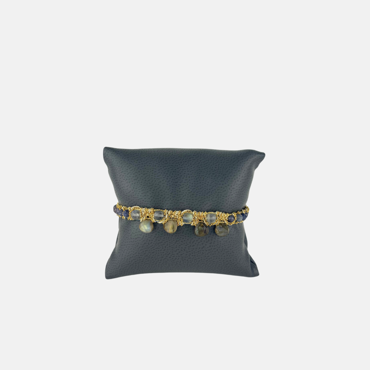 DAG Gioielli Candy Drop Bracelet with Blue Sapphire and Labradorite Gemstones - Big Bag NY