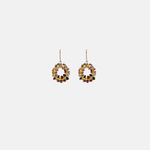 Dana Kellin Hibiscus Mix Circle Drop Earrings - Big Bag NY