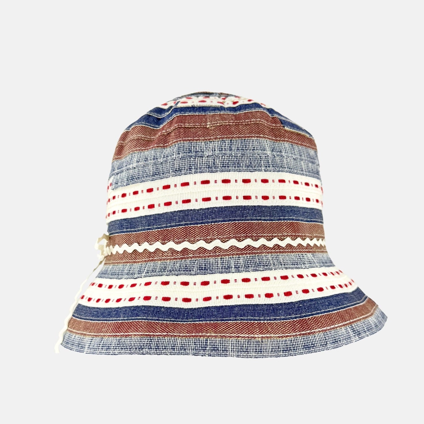 Ferruccio Vecchi Carmen Cotton Bucket Hat in Jeans - Big Bag NY