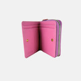 Visona Square Zip Around Wallet in Magenta - Big Bag NY