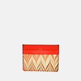 Richard Luci Marble Leather Credit Card Holder Orange Mix - Big Bag NY