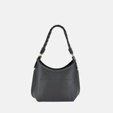 Plinio Visona Braided Top Handle Small Shoulder Bag in Black - Big Bag NY