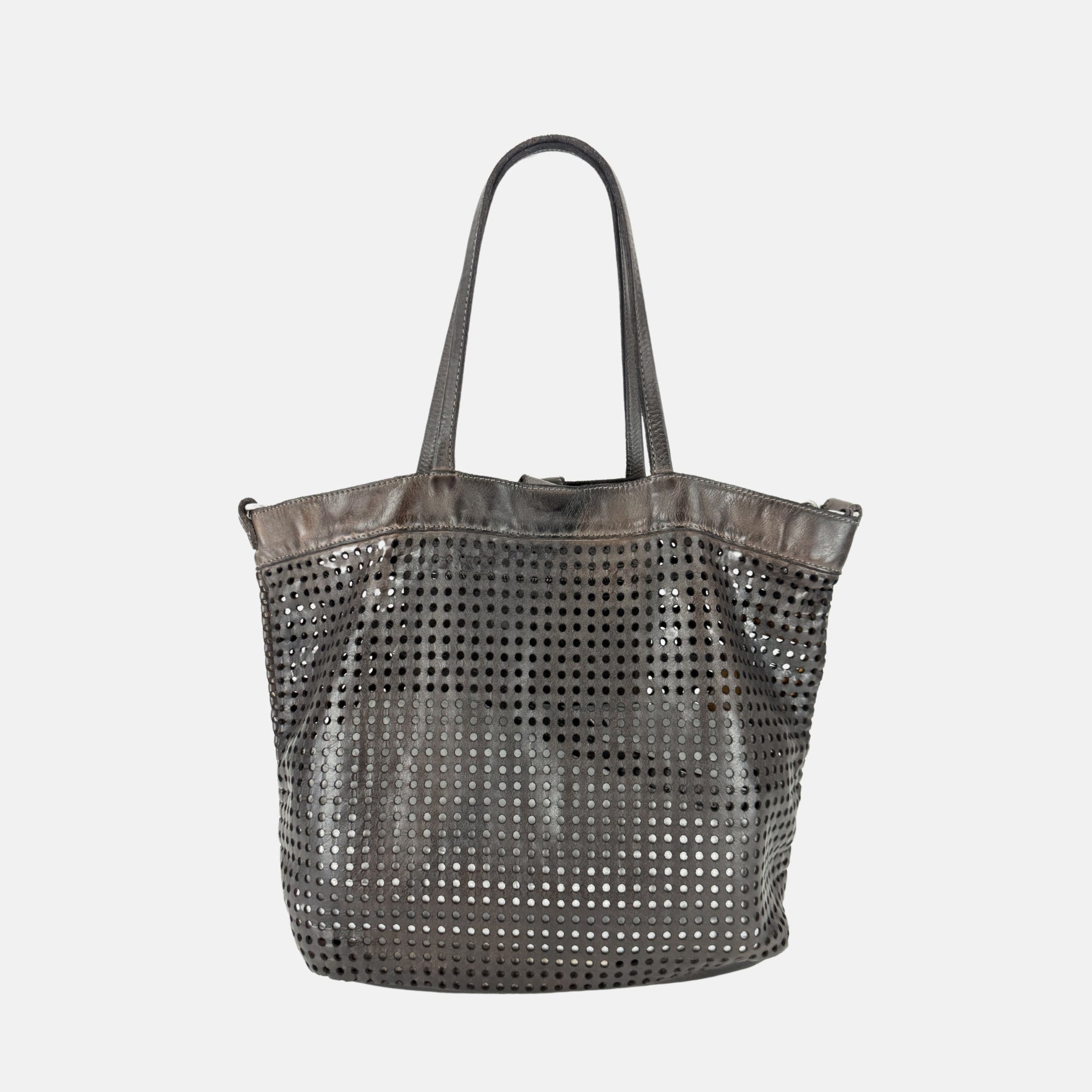 VLD FLORENCE Maxi Dots in Sequoia Brown - Big Bag NY