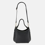 Plinio Visona Braided Top Handle Small Shoulder Bag in Black - Big Bag NY