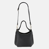 Plinio Visona Braided Top Handle Small Shoulder Bag in Black - Big Bag NY
