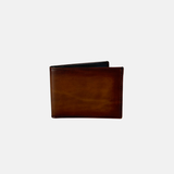 Biagini Men's Classic Calfskin Billfold Wallet in Brown - Big Bag NY