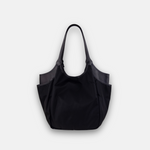 Black Marco Masi Large Nylon Tote with Side Pockets - Big Bag NY