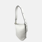 SS25 LORISTELLA Olivia Asymmetric Leather Handbag in Black - Big Bag NY