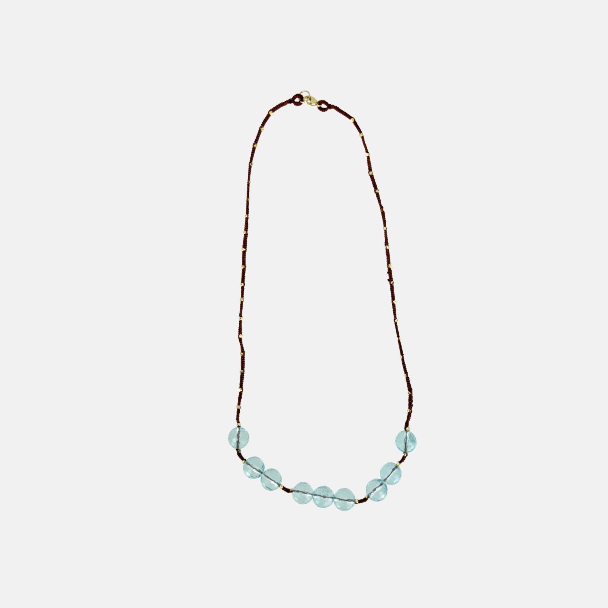 Danielle Welmond Aqua Quartz Necklace - Big Bag NY