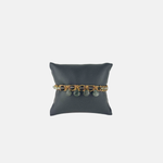 DAG Gioielli Candy Drop Bracelet with Smoky Quartz and Moss Agate Gemstones - Big Bag NY