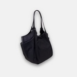 Black Marco Masi Large Nylon Tote with Side Pockets - Big Bag NY