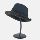 Bucket Rain Hat with Fur Lining
