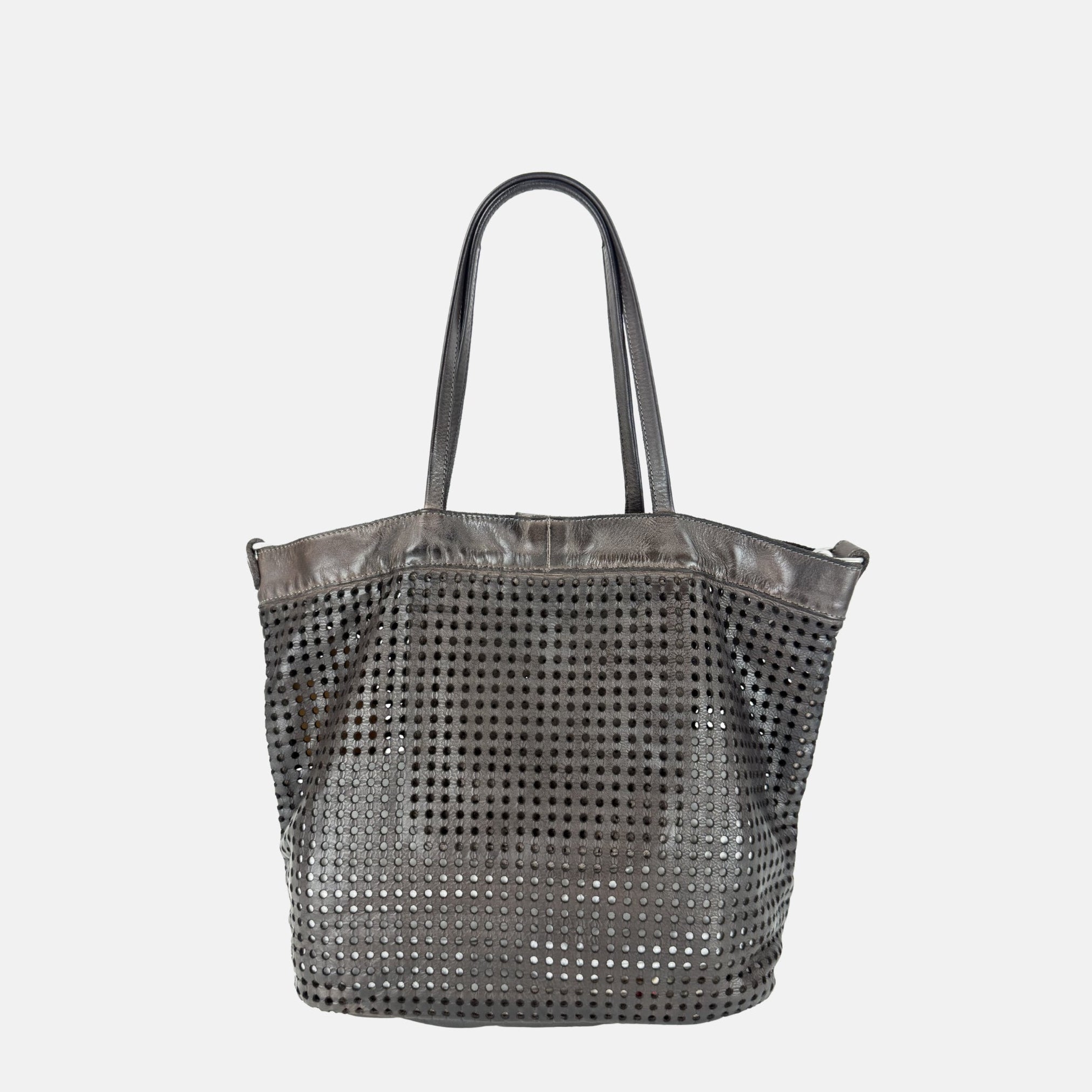 VLD FLORENCE Maxi Dots in Sequoia Brown - Big Bag NY