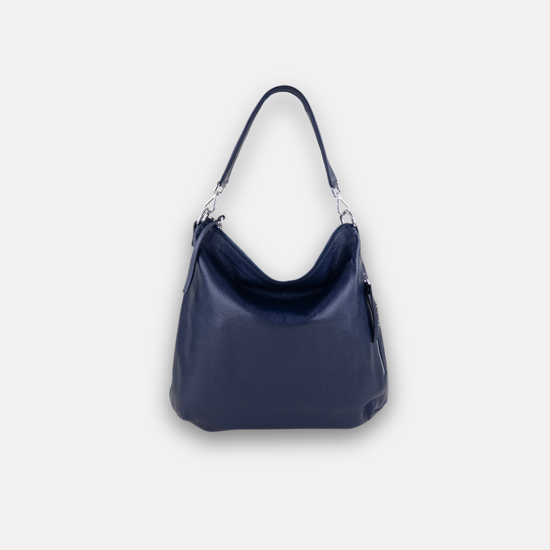 Navy Gianni Notaro Large Hobo Bag - Big Bag NY