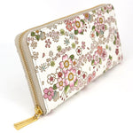 Dancing Cherry Blossoms Zippered Long Wallet - Big Bag NY