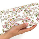 Dancing Cherry Blossoms Zippered Long Wallet - Big Bag NY
