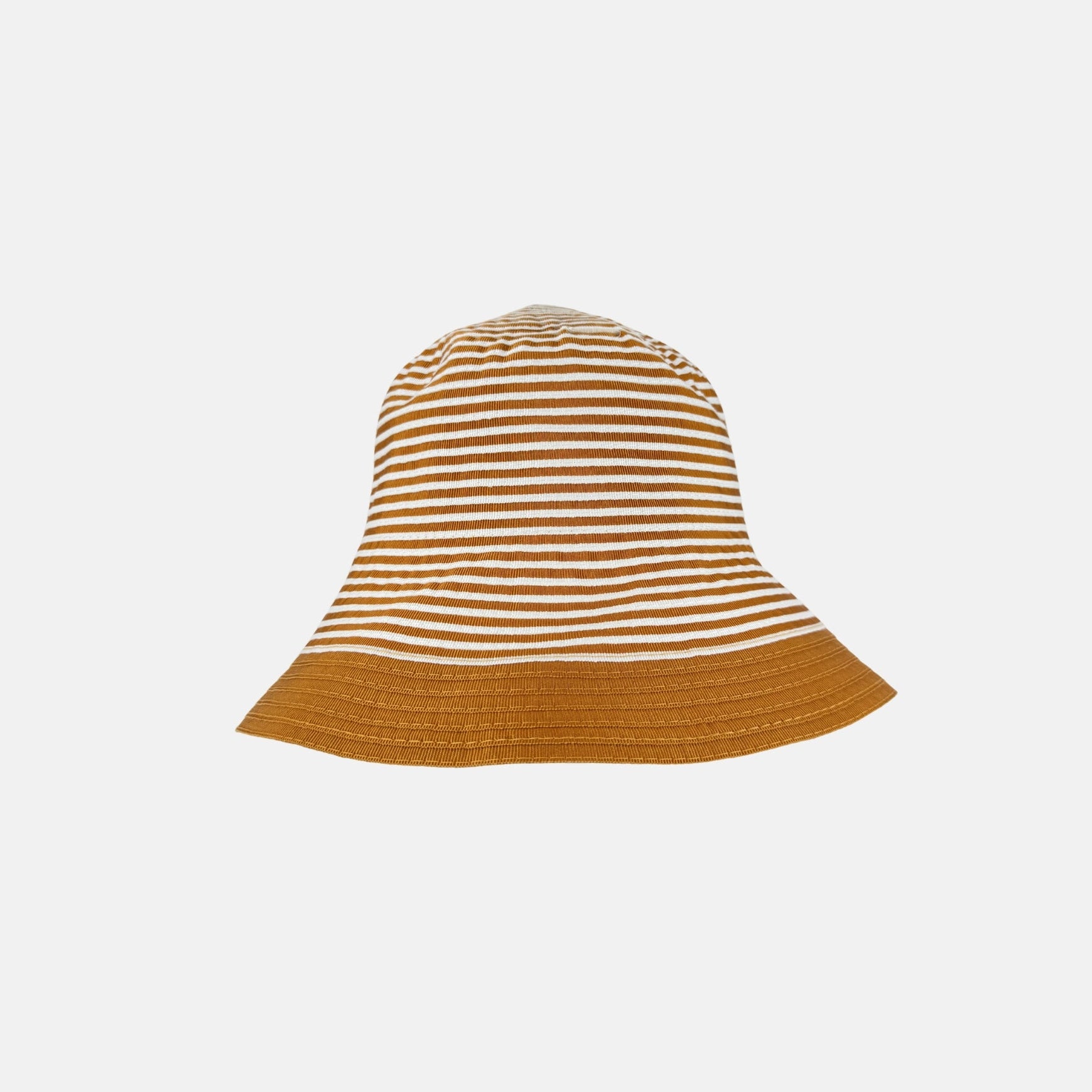 Grevi Striped Cotton Bucket Hat in Orange - Big Bag NY