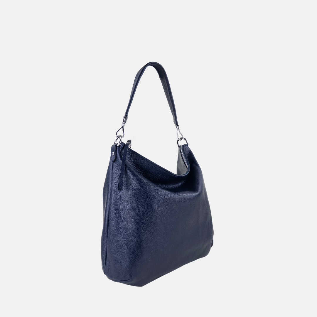 Navy Gianni Notaro Large Hobo Bag - Big Bag NY