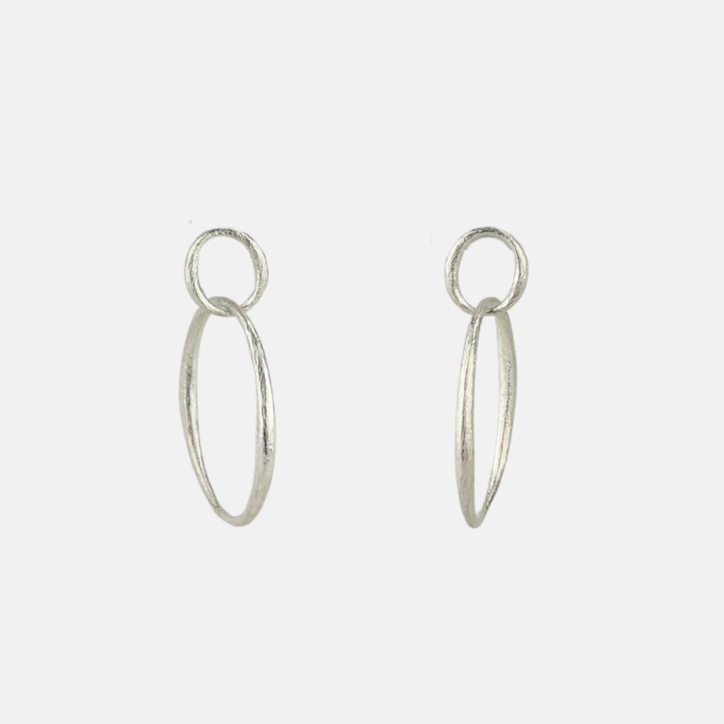 Heather Guidero Carved Double Tapered Oval Medium Post Earrings - Big Bag NY