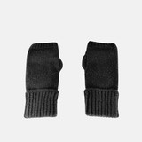 Cashmere and Wool Fingerless Glove with Hood