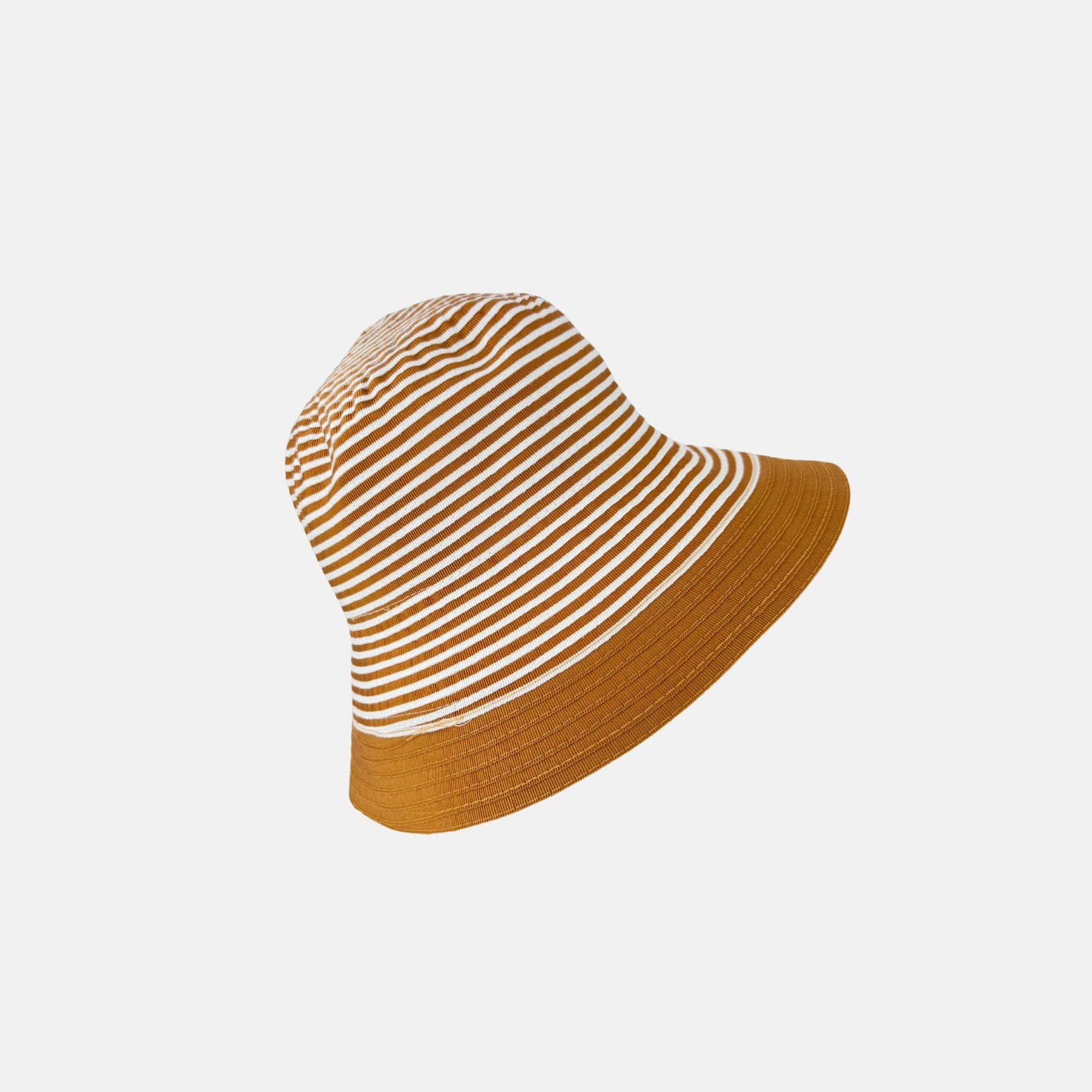 Grevi Striped Cotton Bucket Hat in Orange - Big Bag NY