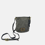 Campomaggi Giada Small Studded Flap Crossbody in Cement - Big Bag NY