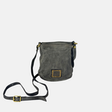 Campomaggi Giada Small Studded Flap Crossbody in Cement - Big Bag NY