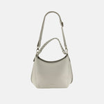 Plinio Visona Queen Braided Top Handle Medium Shoulder Bag in Beige - Big Bag NY