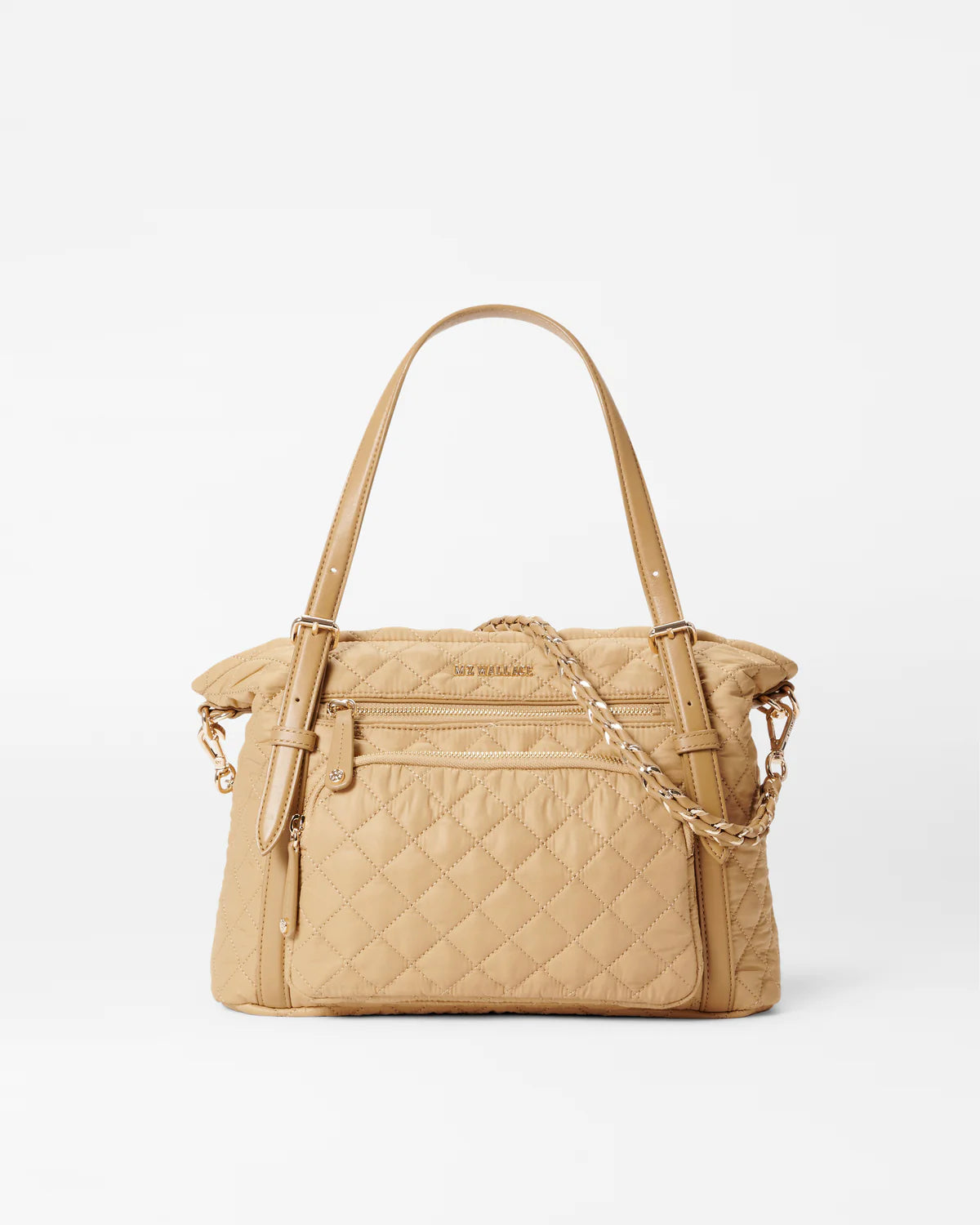 MZ Wallace Crosby Everywhere Tote-Camel-Big Bag NY