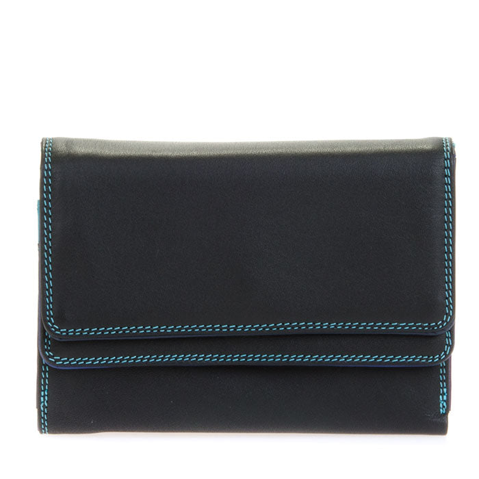 Mywalit Double Flap Wallet in Black Pace - Big Bag NY