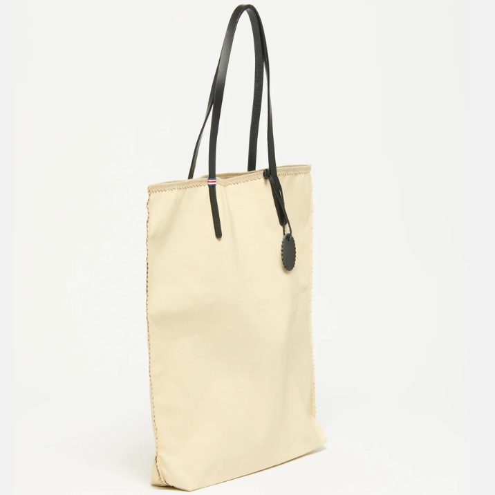 Jack Gomme AMIE Linen Tote Bag in Crema - Big Bag NY