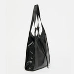 Jack Gomme LESAC Light Leather Tote in Black - Big Bag NY