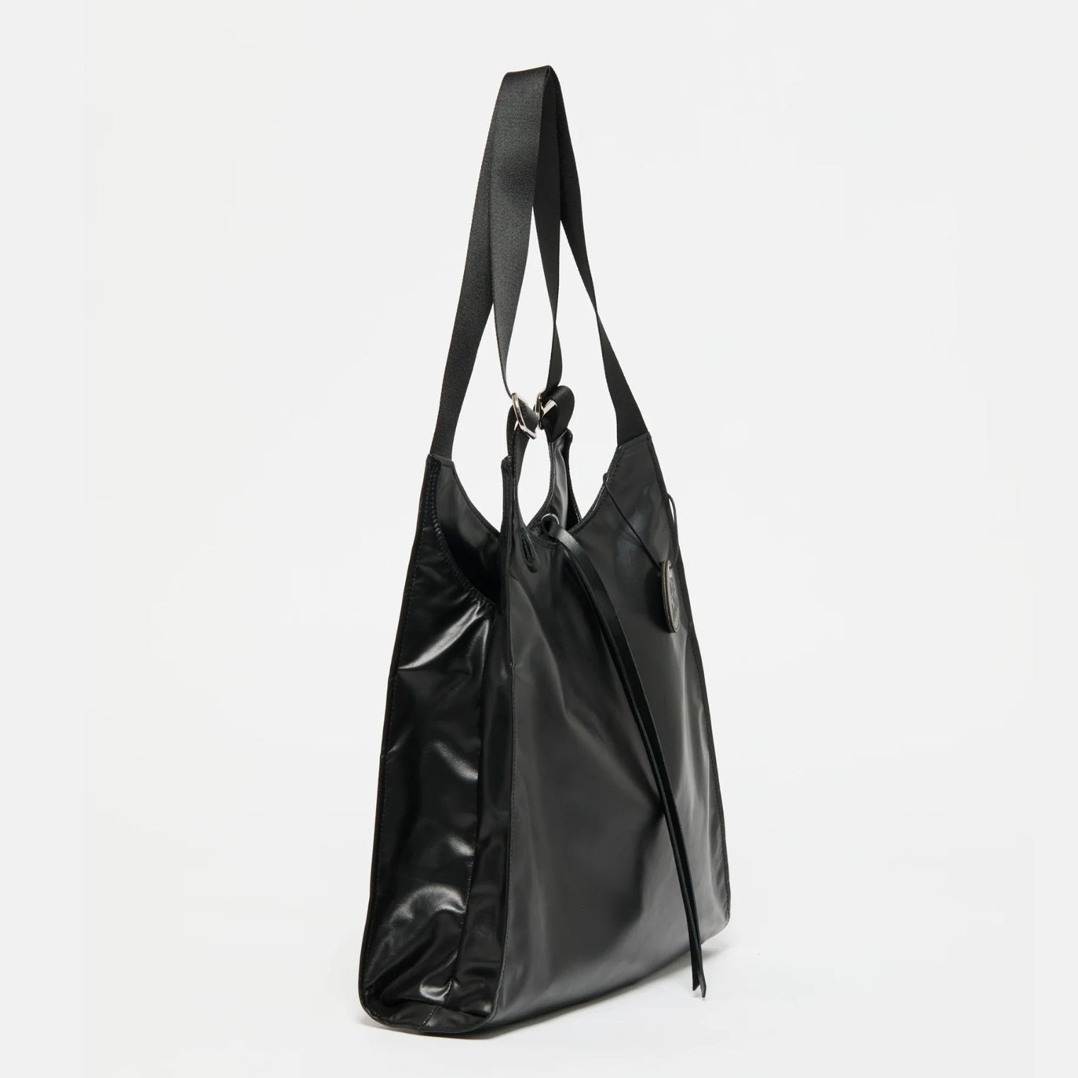 Jack Gomme LESAC Light Leather Tote in Black - Big Bag NY
