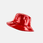 Grevi Glossy Bucket Rain Hat in Red - Big Bag NY