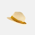 Hats & Dreams Manila Hemp Trilby with Gold Band - Big Bag NY