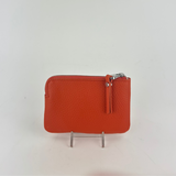 Gianni Chiarini Credit Card and Key Case Zip Wallet Coral - Big Bag NY