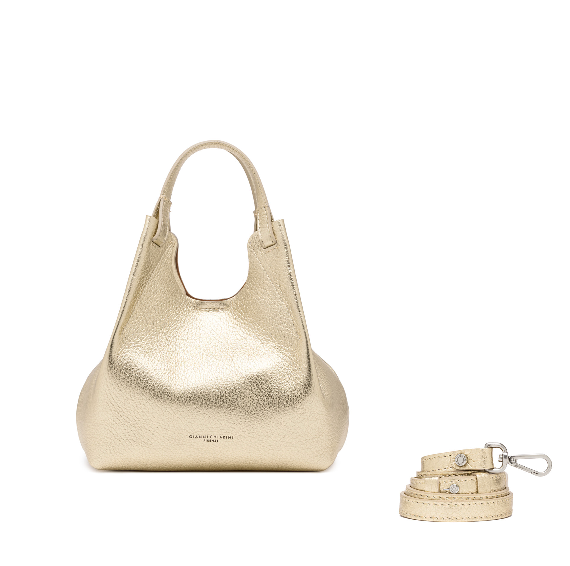 Gianni Chiarini Dua Top Handle Bag - Big Bag NY -Gold