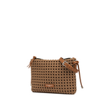 Gianni Chiarini Fiore Brown Woven Clutch - Big Bag NY