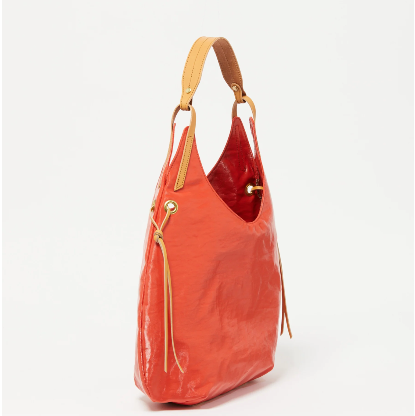  Premium Light in Coated Linen - Big Bag NY - Tomato